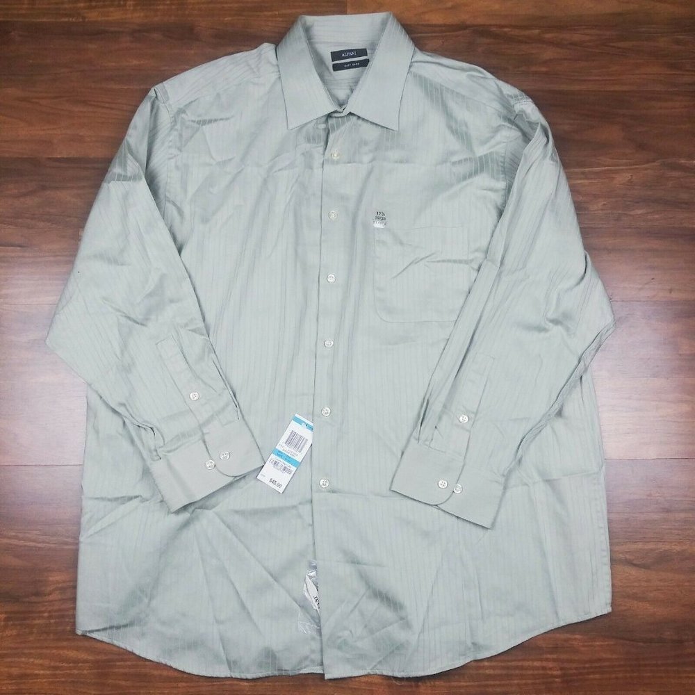 Alfani Mens Shirt Seafoam Green Size XL